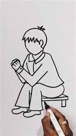 Human figure drawing easy steps #draw_with_ankan #drawing