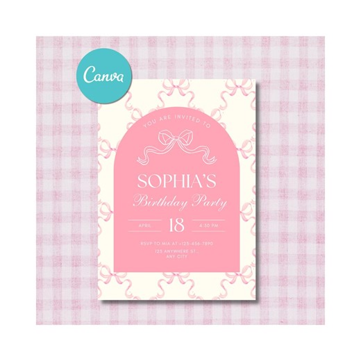 Custom Birthday Invitation | Mobile & Printable | Personalized Party Invite - Etsy