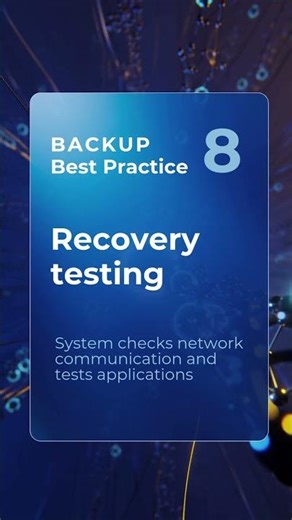 Recovery testing | Best practice 8