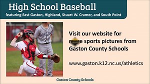 HIGH SCHOOL BASEBALL: We are proud of our student-athletes who give their all on the high school baseball diamond. Check out this "GCS Quick Clip" video from Channel 21 that features pictures from the East Gaston vs. Highland and Stuart W. Cramer vs. South Point games. | Gaston County Schools