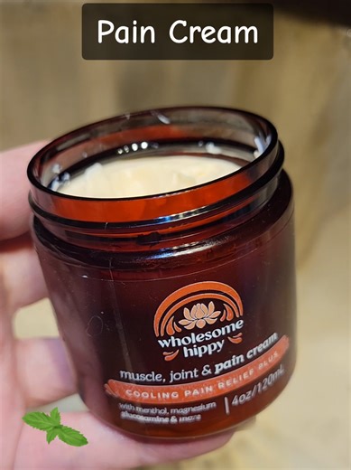 Wholesome Hippy Cooling Pain Relief Plus Cream - 4 oz. Fast-Acting Relief for Muscle Joint Nerve Pain with Menthol, Magnesium, Glucosamine & More. *This product is not intended to diagnose, treat, cure, or prevent any disease.* 🌿 #wholesomehippy #musclepain #painrelief #naturalpainrelief