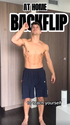 Alex | Workouts | Learn how to backflip at home ! ✨ So fun to flip on the bed like I used to when I was a kid 🤪 #backflip #tutorial #cheerleading... | Instagram