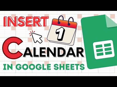 How to Insert Calendar in Google Sheets (Easy Method)