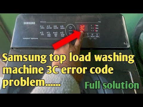 Samsung top load fully automatic washing machine 3C error code problem || 3C error code solve ||