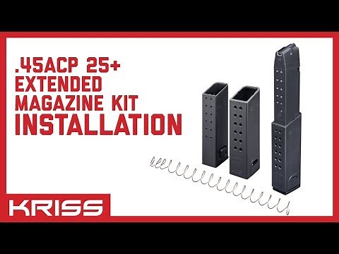 KRISS MagEx .45ACP 25+ Extended Magazine Kit Installation
