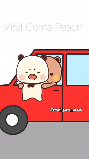 1.2M views · 31K reactions | The benefits of driving with a girlfriend  Relatable? . Follow Viral Goma Peach . . . . #bubududu #bubududuforever #peach #bubududu #lovestatus #bubududuanimation #mochi #dudu #goma #cutecouples #milk #bubu #bearpanda #milkmochabear #peachgoma #peachu #Illustration #coupletoon #Reels #dailylife #fbstylelife . Track: Finally you.. | Viral Goma Peach | Facebook
