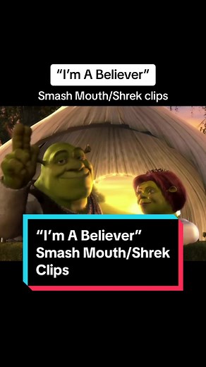 “I’m A Believer” - Smash Mouth & Shrek Clips #steveharwell #smashmouth #90smusic #shrek #eddiemurphy #shrekislove #shrekmeme #imabeliever #shrekclips #inmemory