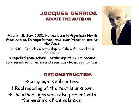 Jacques Derrida summary, structure sign and play, summary of deconstruction, Jacques Derrida critic