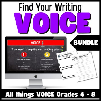 Writing Traits VOICE Bundle for Writer's Workshop Mini Lessons