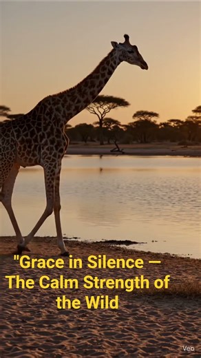 "Grace in Silence — The Calm Strength of the Wild 🦒✨