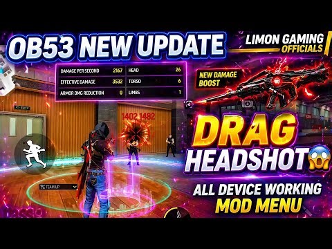 OB53 miui Headshot SENSI 🇧🇷 HEADSHOT [ SCARLET ] 2X SeNsi ONLY DRAG HEADSHOTS🤯Free Fire Mod menu😈