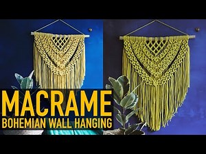 Tutorial Macrame Bohemian wall hanging