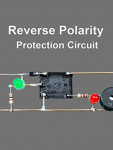 DIY Reverse Polarity Protection #diyelectronics #electricalengineering
