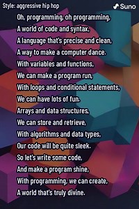 11 reactions | AI වලින් හදපු Programming සිංදුව.... Oh, programming,...