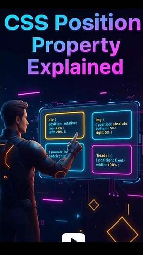 CSS Position Property Explained | Learn CSS Position | Web Suraj | #coding #shorts #htmlcss