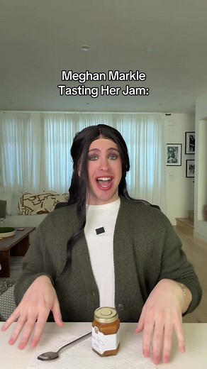 Meghan Markle, Duchess CEO taste testing her jam 🍯 #satire #parody #impressions #meghanmarkle #fyppage