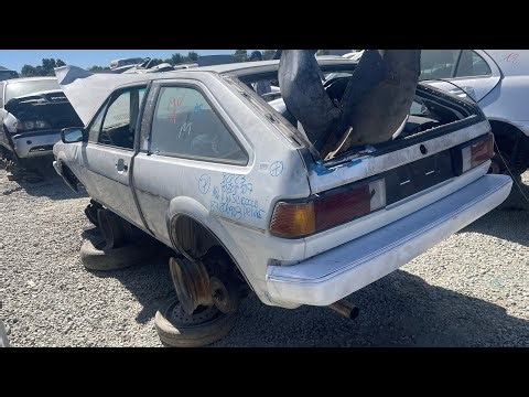 1986 Volkswagen VW Scirocco at junkyard