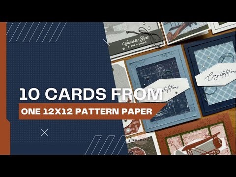 How to Make 10 Cards from One 12x12