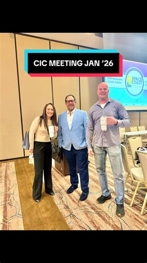 Commercial Real Estate insights in central Florida @ CIC -commercial investment council meeting kicking off the new year with CGC (Certified General Contractors) The Space Coast is growing 🚀 , lots of development and BIG things happening. #investinbrevard #commercialrealestate #curricommercial