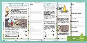 Odysseus and Cyclops Differentiated Reading Comprehension Activity