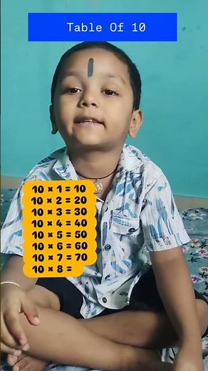 Table of 10 | Easy Multiplication Table for Kids | Learn Maths Fast