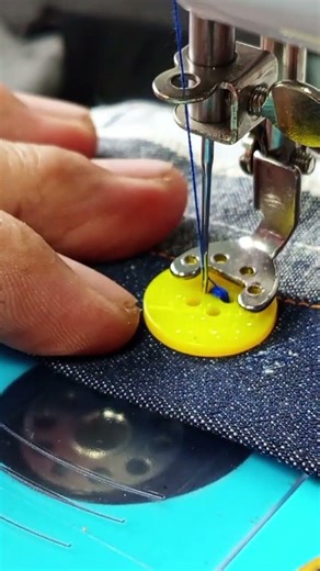 How to Sew Buttons Neatly Fast #sewing #sewinghacks