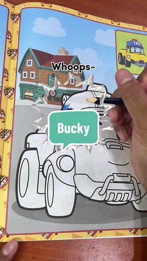 Coloring Robocar Poli with Kids | Fun Cartoon Activity for Children