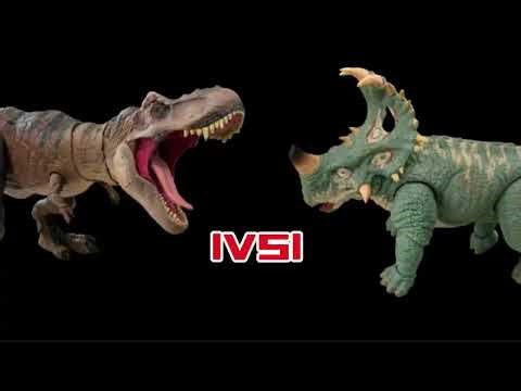 Rexy |VS| Sinoceratops | Stop motion |