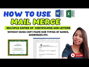 How to Use Mail Merge in MS Word | Tutorial