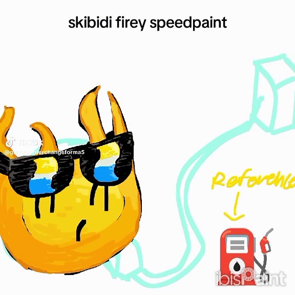 Firey from BFDI: Character Spotlight and Art