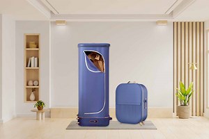Yunlinli dévoile une cabine portable et pliable qui repasse automatiquement le linge