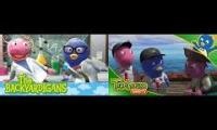 Mix of 2 videos from youtube : The backyardigans episodes