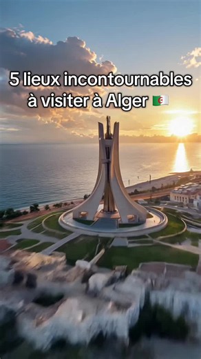 📍 5 lieux incontournables à visiter à Alger 🇩🇿 (Partie 1) Tu prépares un voyage à Alger ou tu veux redécouvrir la capitale ? Voici 5 lieux à ne surtout pas manquer ! 📍 Maqam Echahid : le musée situé sous le monument est ouvert du dimanche au mercredi de 12h à 18h, le jeudi de 12h à 15h30. Fermé le vendredi. 📍 Casbah d’Alger : pour profiter pleinement de la visite et découvrir son histoire, le mieux est de la faire avec un guide. Tu en trouveras généralement le matin sur la Place des Martyrs