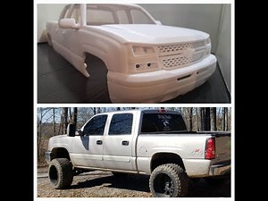 3D Printed Cat Eye Chevy Silverado Going On A SCX10iii Chassis!