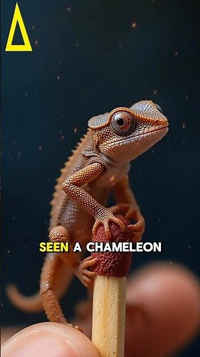 World’s Smallest Chameleon That Can Fit on a Matchstick!#brookesiamicra#animalfacts#animals#shorts