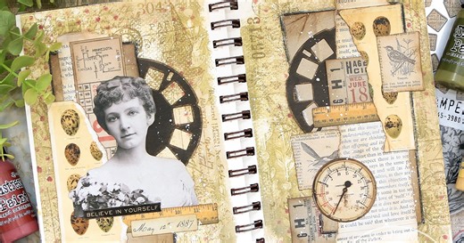 Tim Holtz Distress Paints Are Back | Gel Plate Art Journal Background