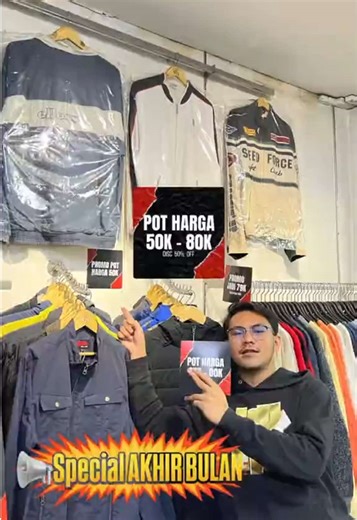 spesial weekend sale promo & potongan harga 50k -80k 😉 siraman terbaru juga sudah terdisplay smua guyss, ayoo merapat ke store🙌🏻#fyp #thrifting #sale #cikupa#murahbanget