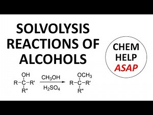 solvolysis reactions of alcohols