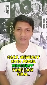 Cara membuat foto profil whatsap yang lagi viral. #Tutorial #Whatsapp | Khoirul Umam