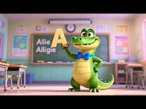 A Is for Alligator, Small and Cute! A to Z Alphabet Song for Kids | ABC Learning Rhyme