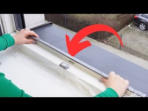 Line plastic wrap on your window frame! Winter hack