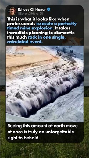 MASSIVE CONTROLLED MINE BLAST