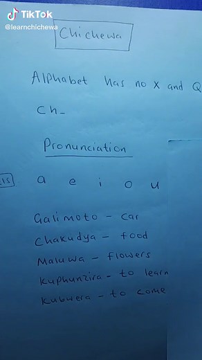Introduction to Chichewa