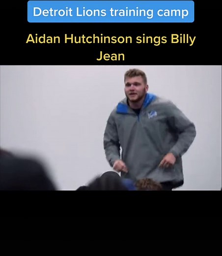 Aidan Hutchinson Sings Billie Jean at Detroit Lions Training Camp