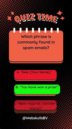 Webskulls BV Quiz time about spam mail