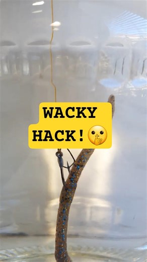 ✅🔥Wacky Rig HACK: The Screw Trick You Need! #fishing #shorts