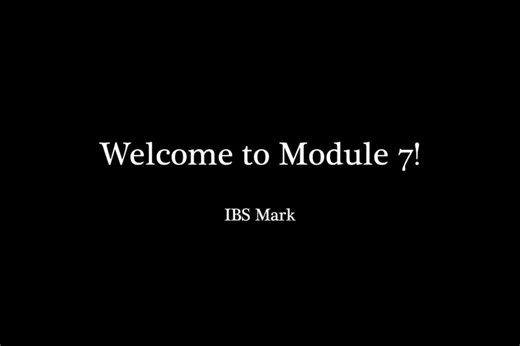 Welcome to Module 7!