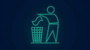 Dispose Waste Into Recycle Bin Waste Stock Motion Graphics SBV-348427018 - Storyblocks