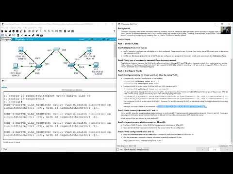 3.4.5 Packet Tracer - Configure Trunks