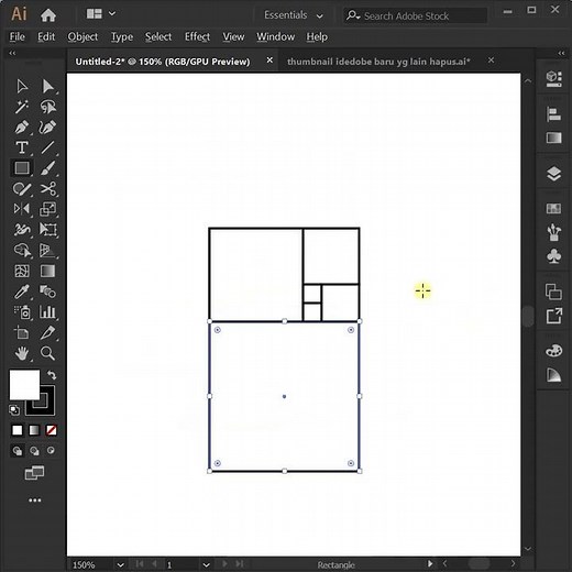 Golden Ratio Fibonacci in Adobe Illustrator